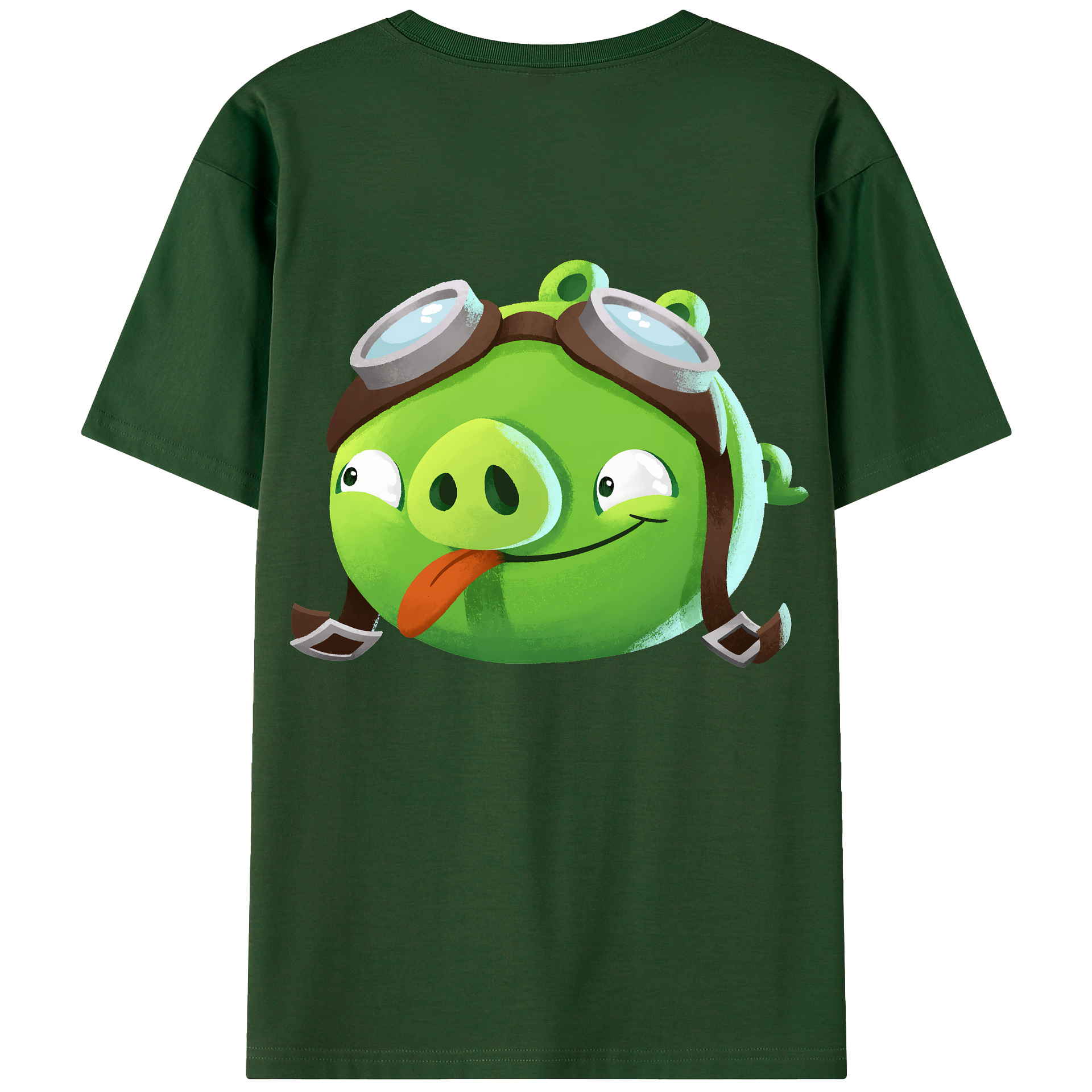 （画像用） Angry Birds アングリーバード 綿100％半袖Tシャツ（背面プリント）